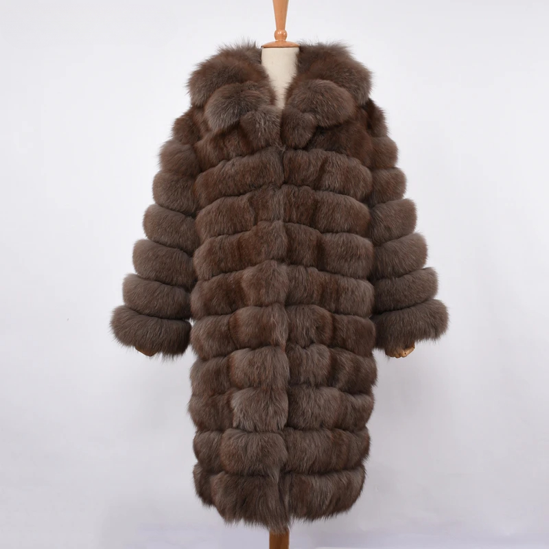 Luxury fox fur long coat - WGLUVF