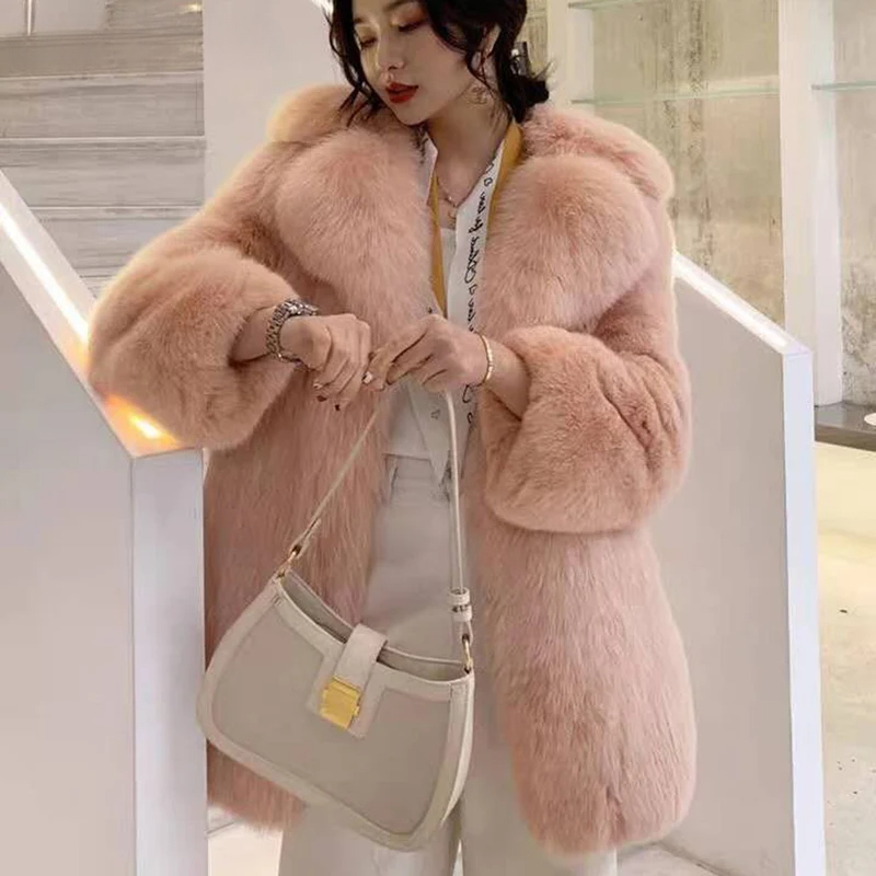 Whole leather fur coat - WGLUVF