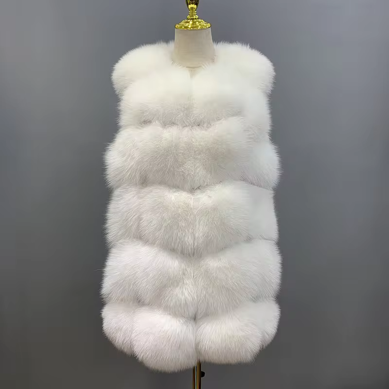 Women's Winter Warm Fur Vest Fashion Style Waistcoat - WGLUVF