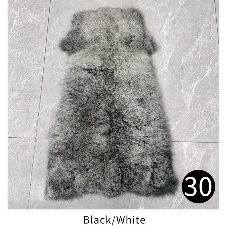 Fashion Natural Red Fox Fur Coat Women Warm Thick Big Shawl Fur Collar Coat - WGLUVF