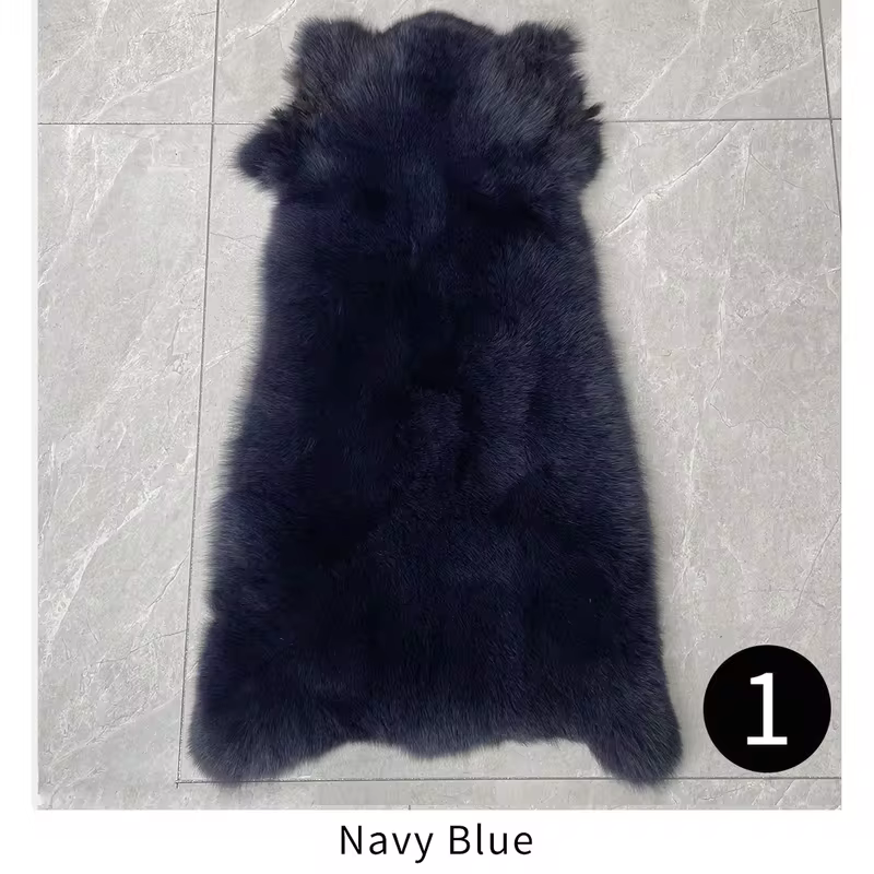 Fashion Natural Red Fox Fur Coat Women Warm Thick Big Shawl Fur Collar Coat - WGLUVF