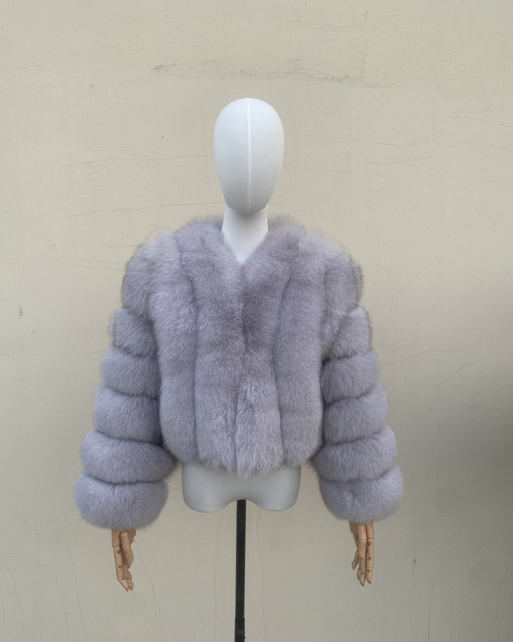 Fox fur vertical women's fur jacket jacket - WGLUVF