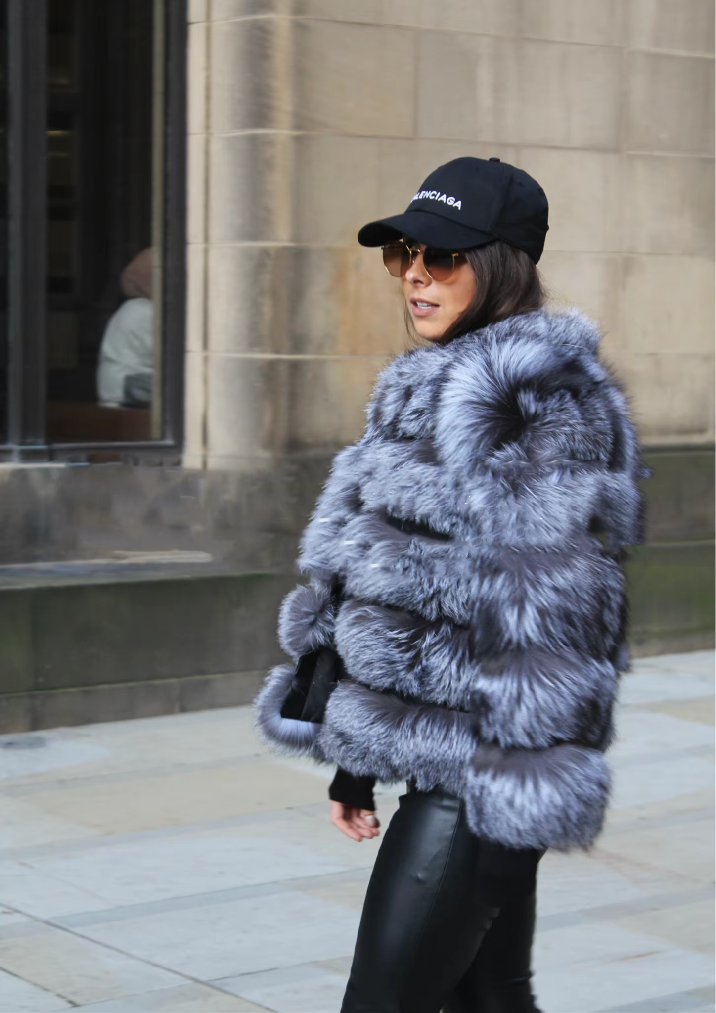 Winter women's Jacket Real Fox fur coat Stand Collar high street Coat real Fox Fur jackets women's coats in promotion WGLUVF FUR - WGLUVF