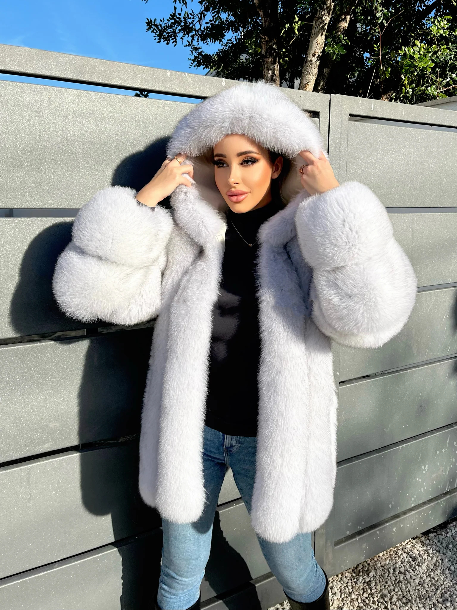 Fox vertical hooded jacket - WGLUVF