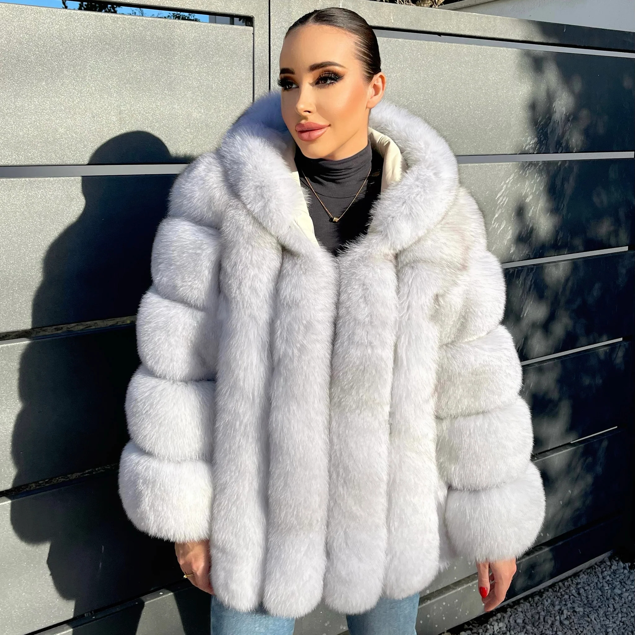 Fox vertical hooded jacket - WGLUVF