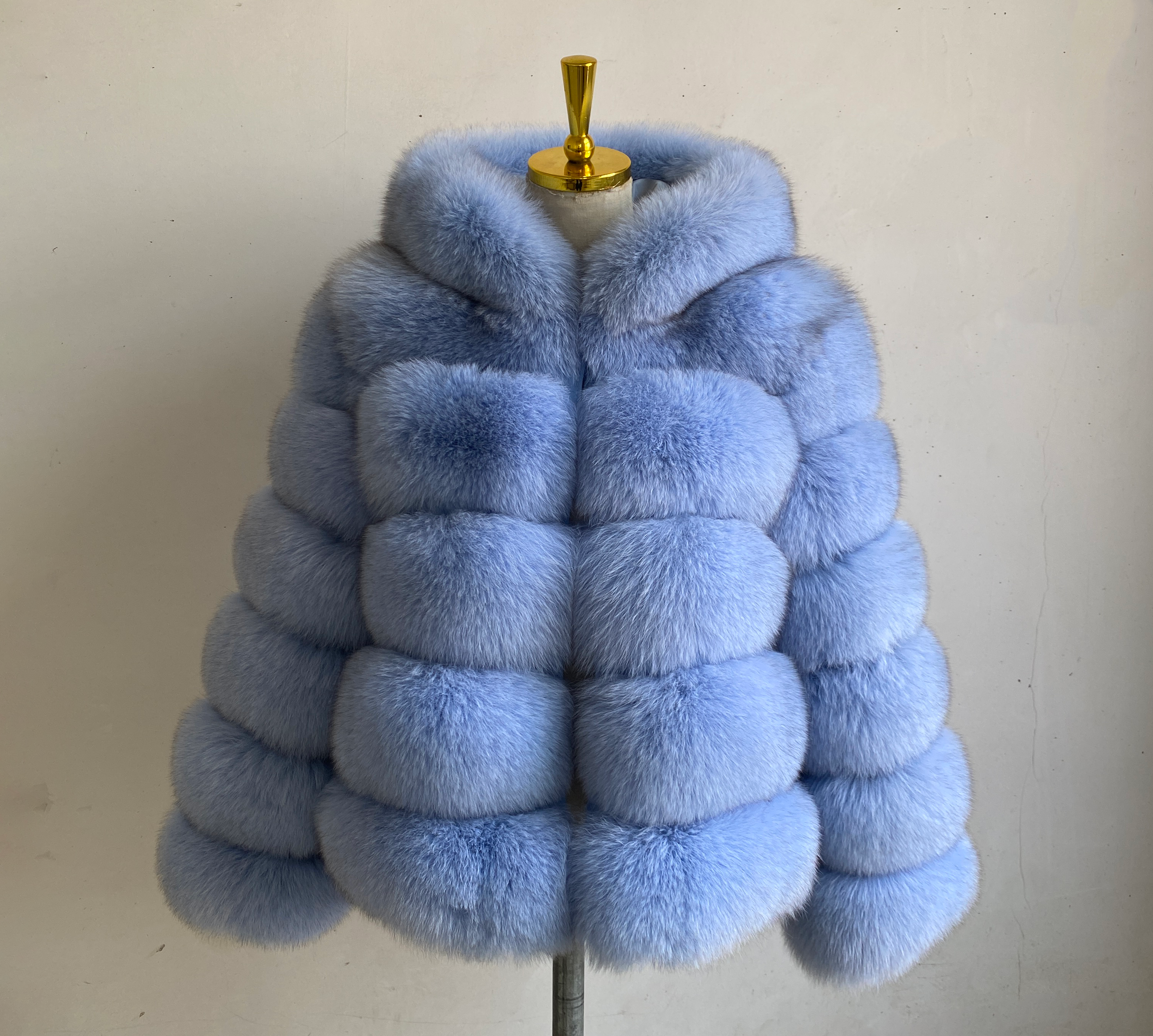 Fashion Winter Real Fox Fur Jacket Hat Oversized Hood Fur Fox Jacket Home Casual High Street Popular - WGLUVF