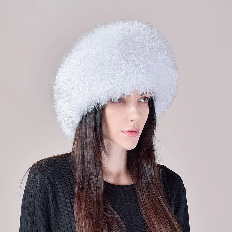 Fox Skin Female Bombing Hat - WGLUVF