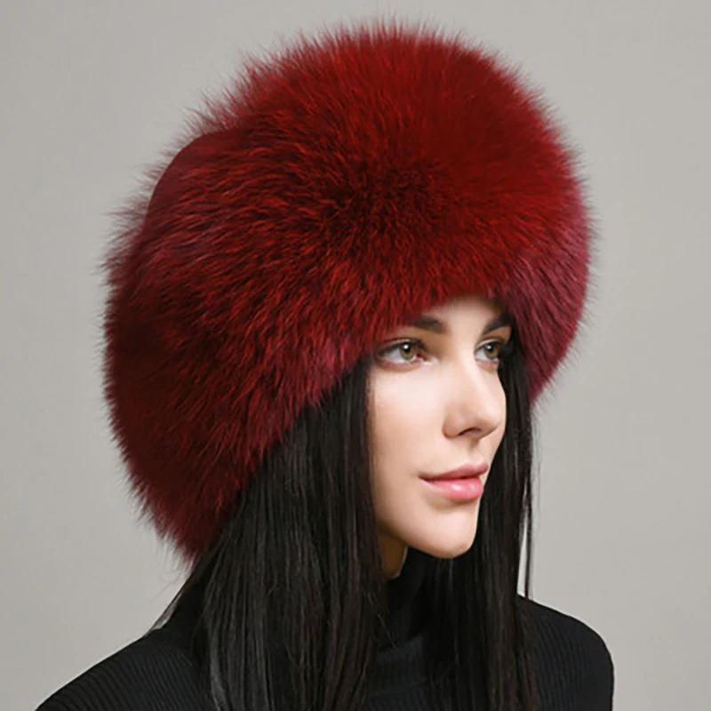 Fox Skin Female Bombing Hat - WGLUVF