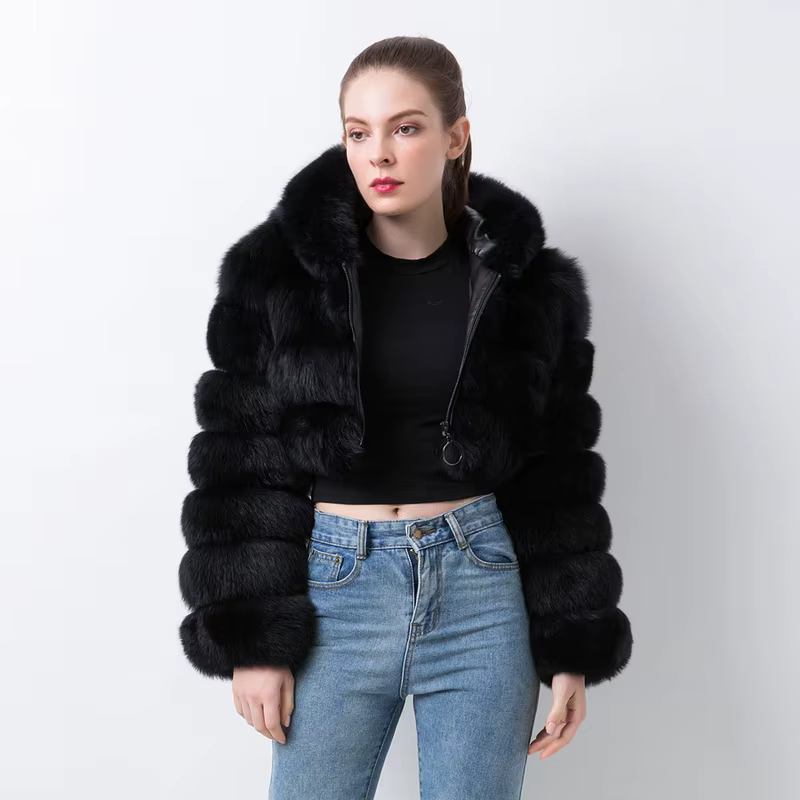 Fox short long sleeved hat jacket - WGLUVF