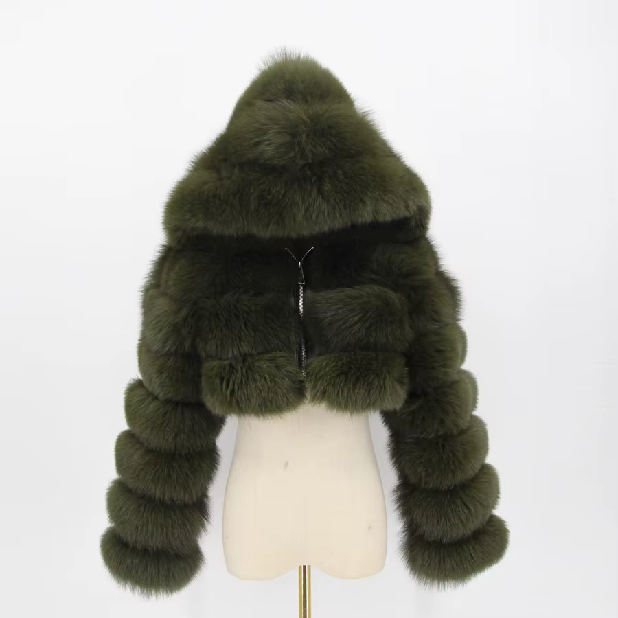 Fox short long sleeved hat jacket - WGLUVF