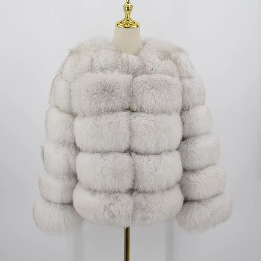 Classic fox fur jacket Fur coats - WGLUVF
