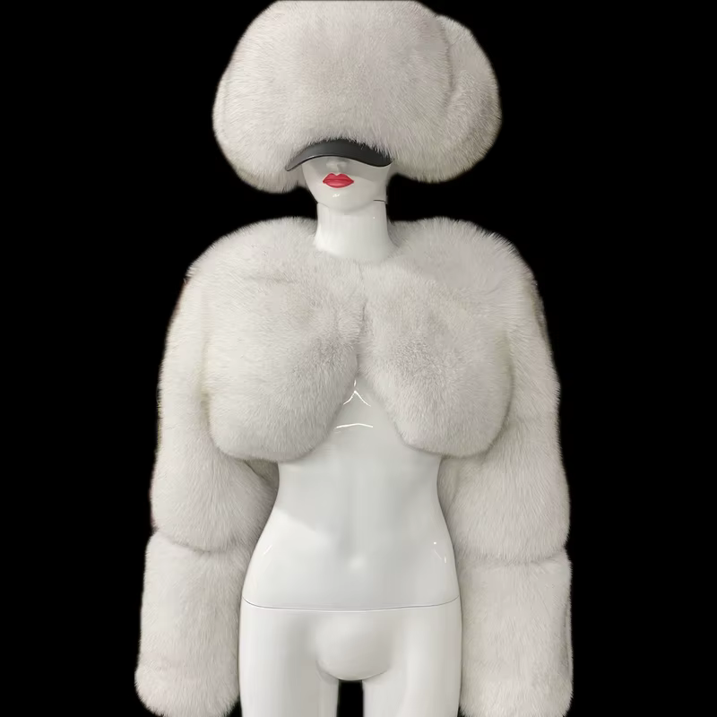 Fox Short Women's Top FUR COAT FUR COAT - WGLUVF