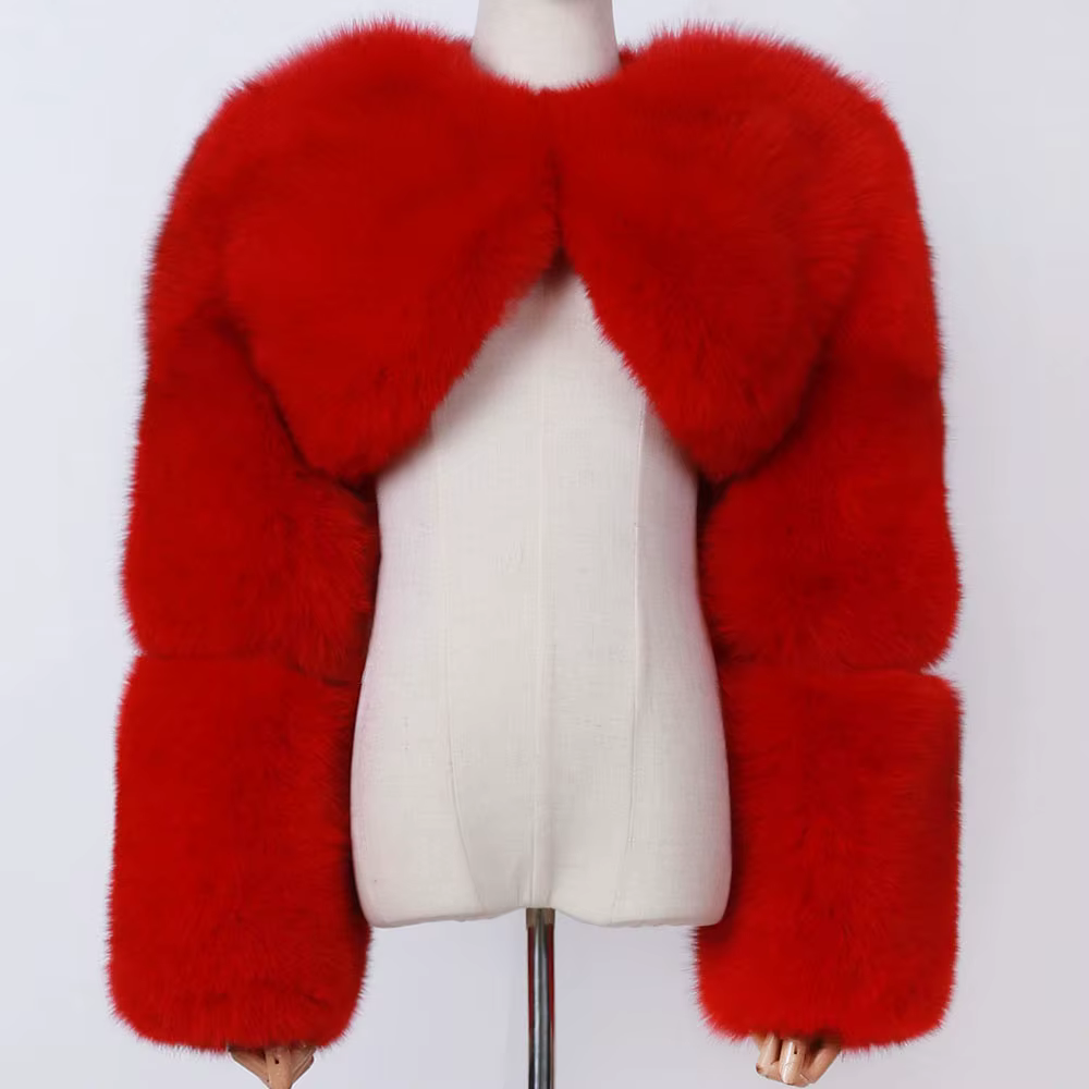 Fox Short Women's Top FUR COAT FUR COAT - WGLUVF