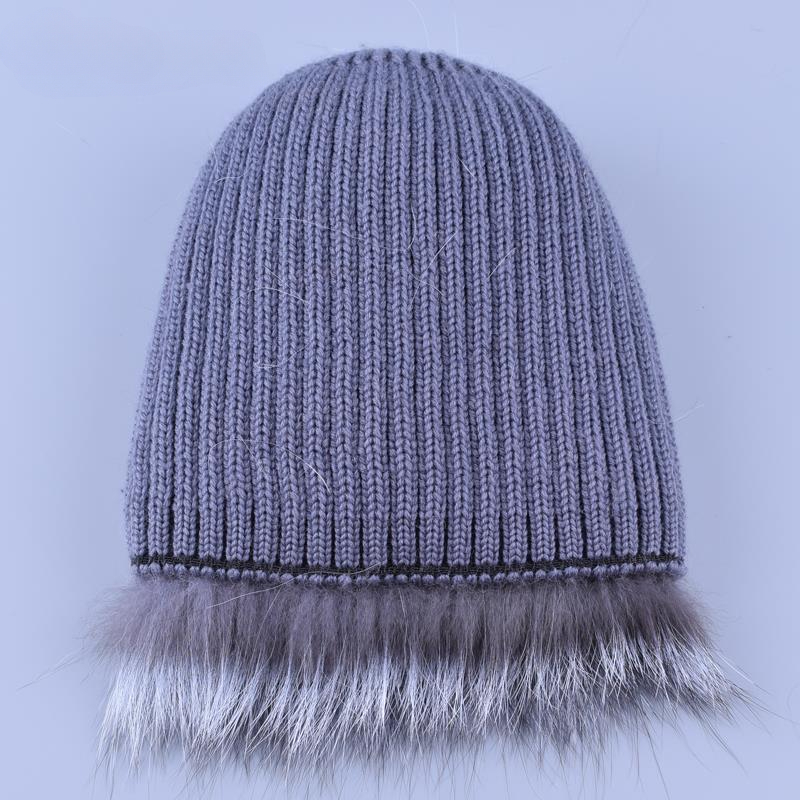Real Fox Fur Winter Hat - WGLUVF