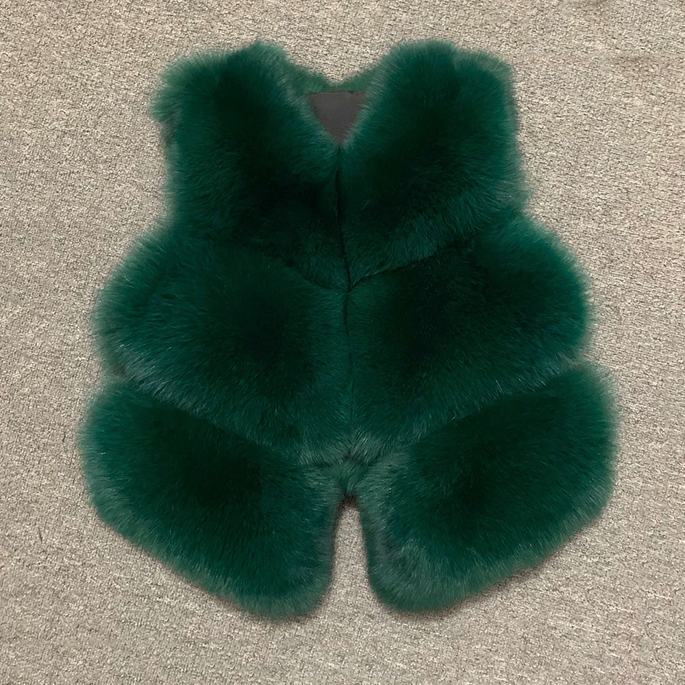 Short Real Fashion Lady Natural Fox Fur WG-STVT58-45 - WGLUVF