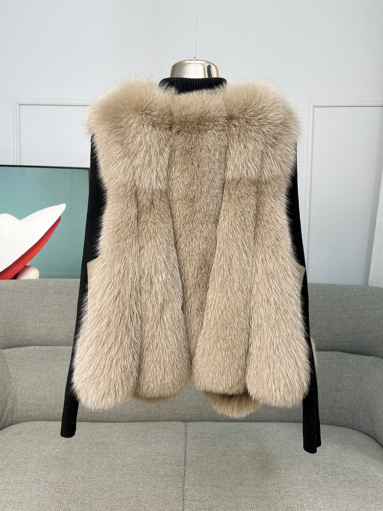 Princess Series - Short Butterfly Princess Fox Fur Vest - WGLUVF