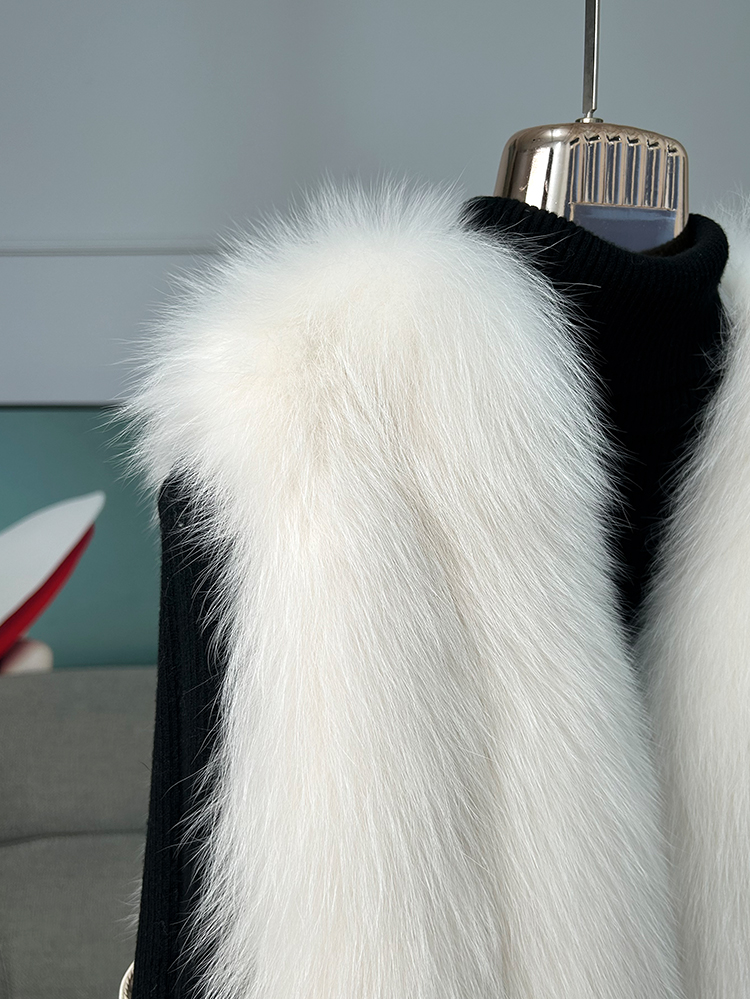 Princess Series - Short Butterfly Princess Fox Fur Vest - WGLUVF