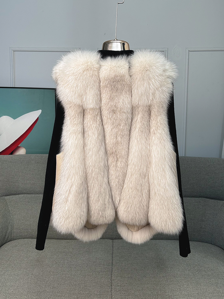 Princess Series - Short Butterfly Princess Fox Fur Vest - WGLUVF