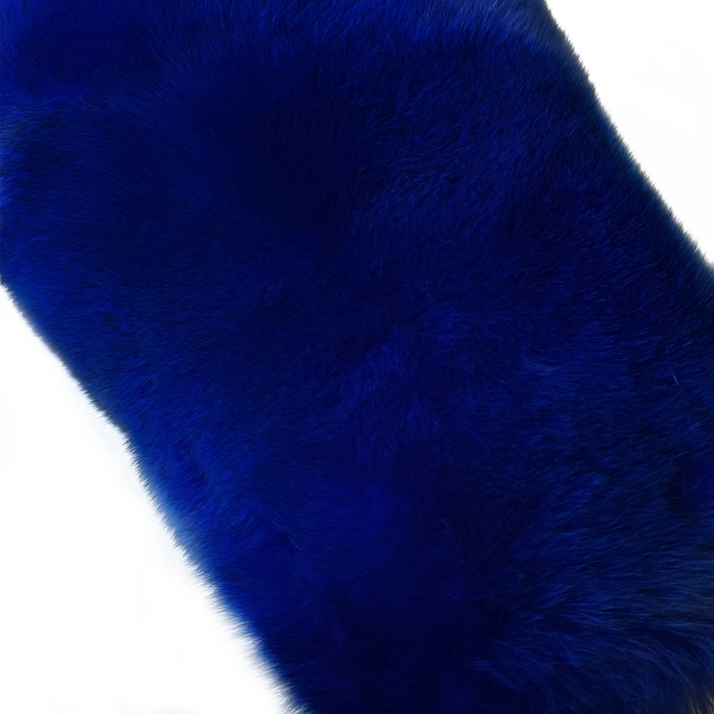 Standard length diagonal fox fur vest - WGLUVF