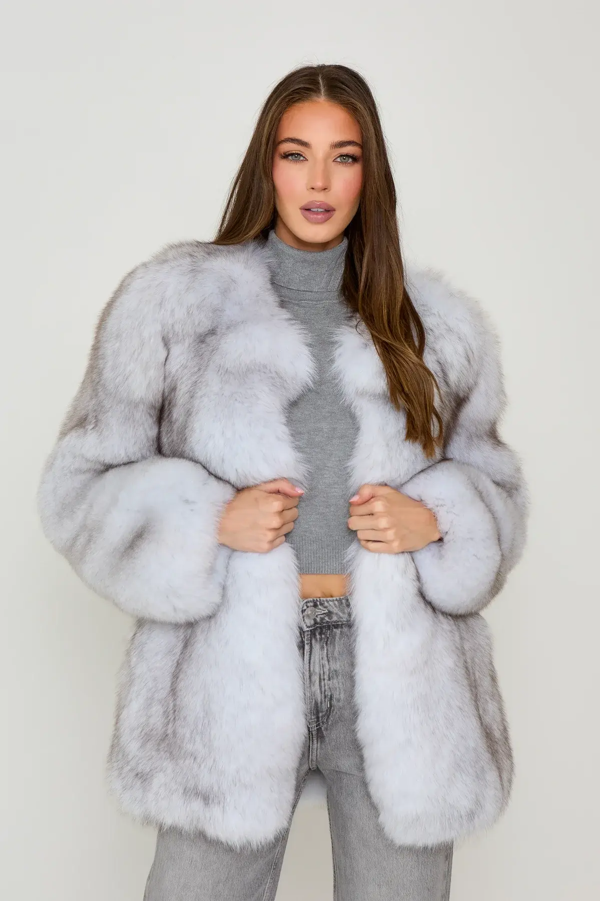 Natural Fox Fur Full Pelt Coat - WGLUVF