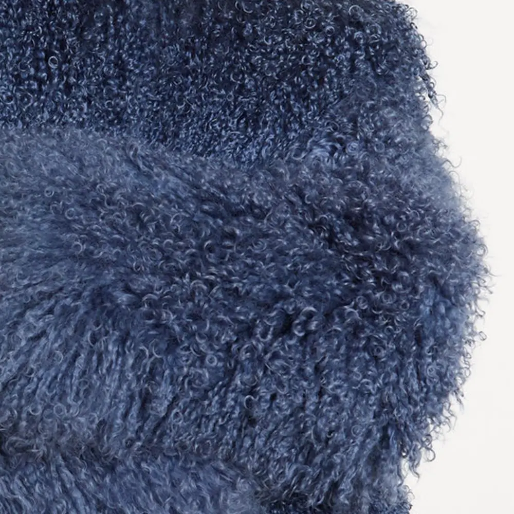 Mongolian sheepskin short jacket collar - WGLUVF