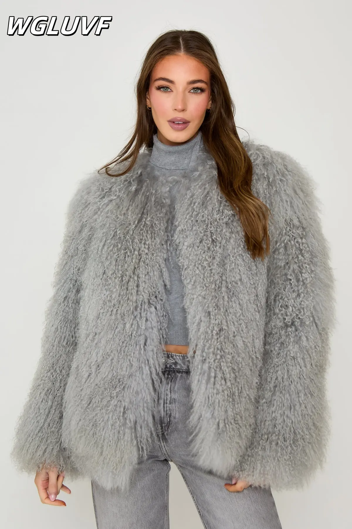 Mongolian lamb wool women's clothing - WGLUVF