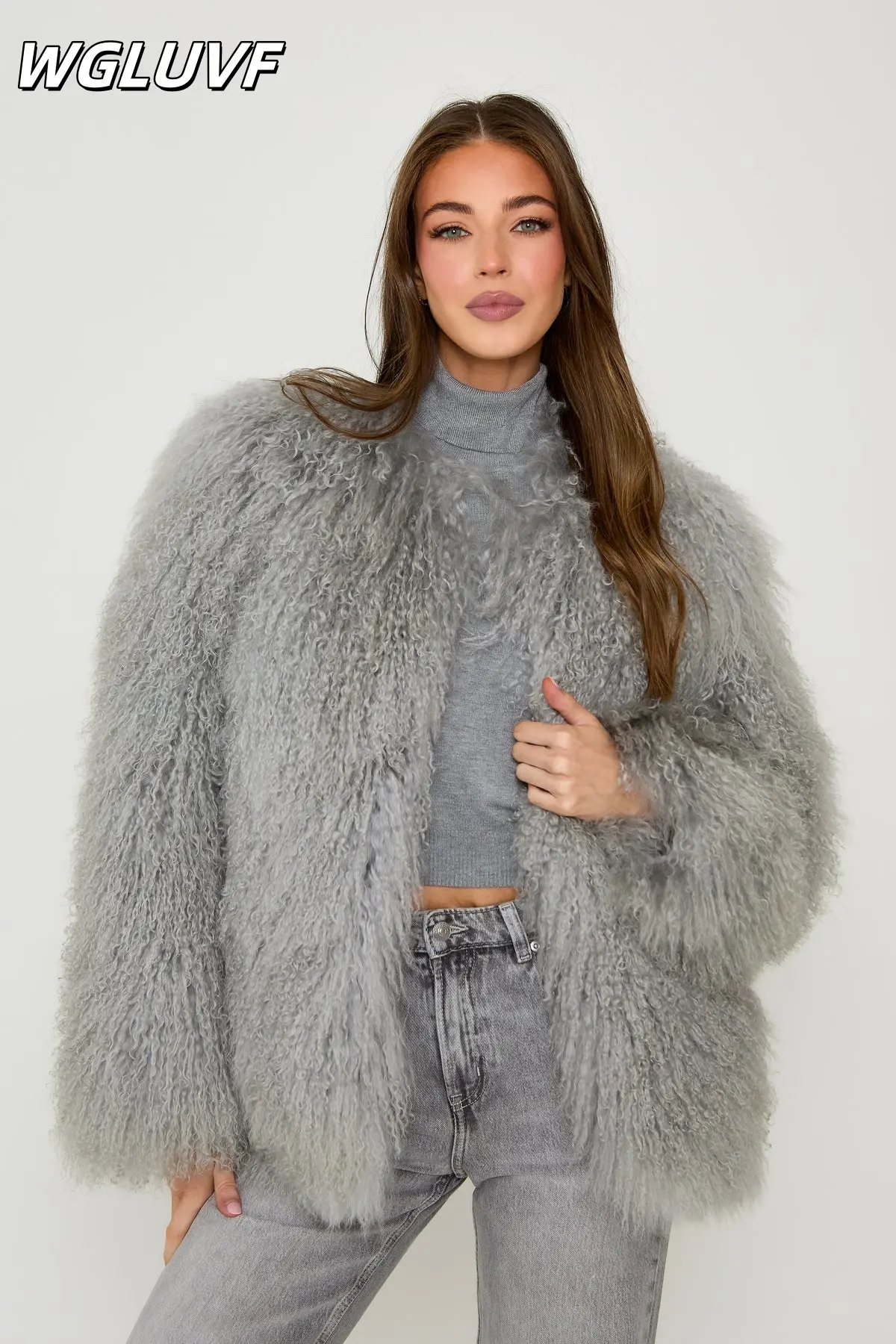 Mongolian lamb wool women's clothing - WGLUVF