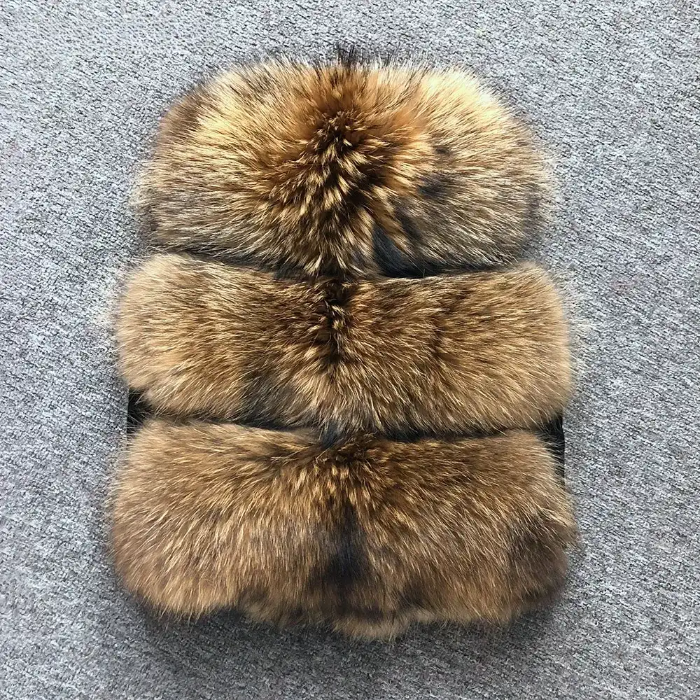 Raccoon fur vsst short 3 rows 45cm WG-racoon45/3 - WGLUVF