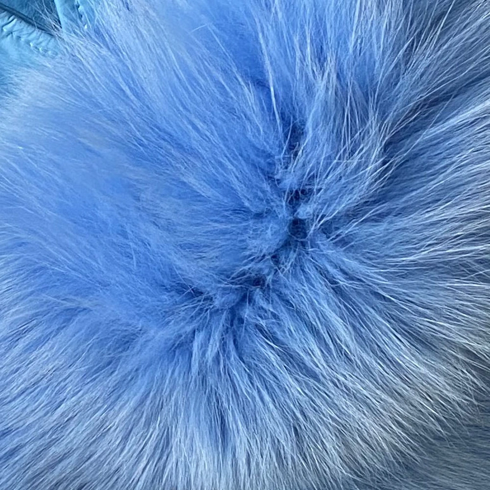 Natural fox skin fashionable jacket - WGLUVF