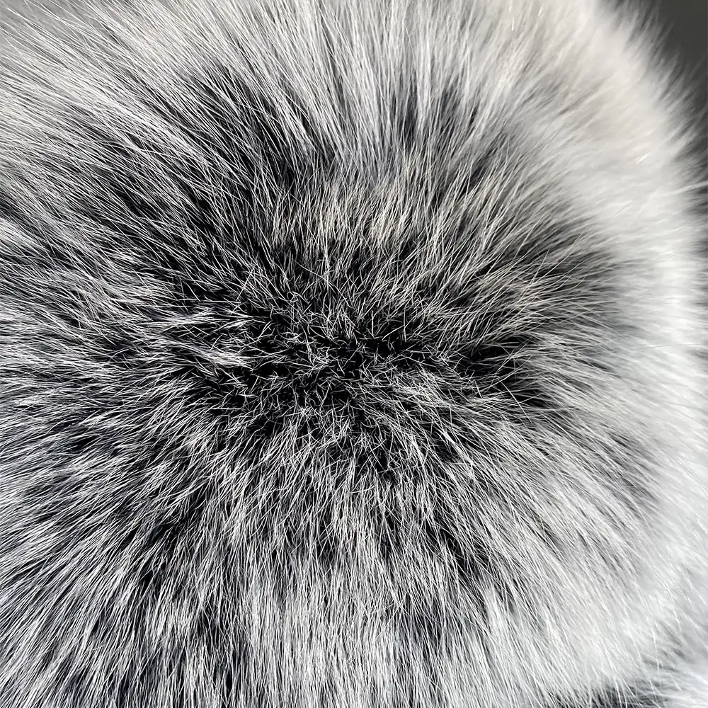 Natural fox skin fashionable jacket - WGLUVF