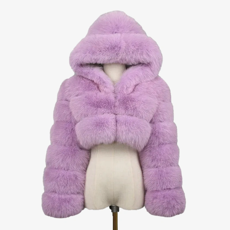 Fox fur short windproof hat - WGLUVF