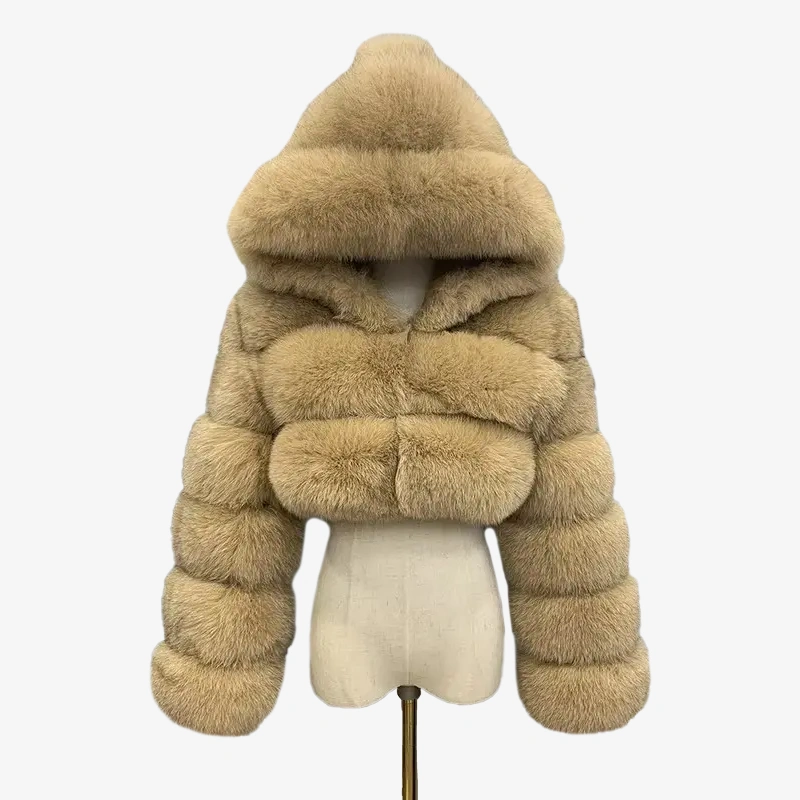 Fox fur short windproof hat - WGLUVF