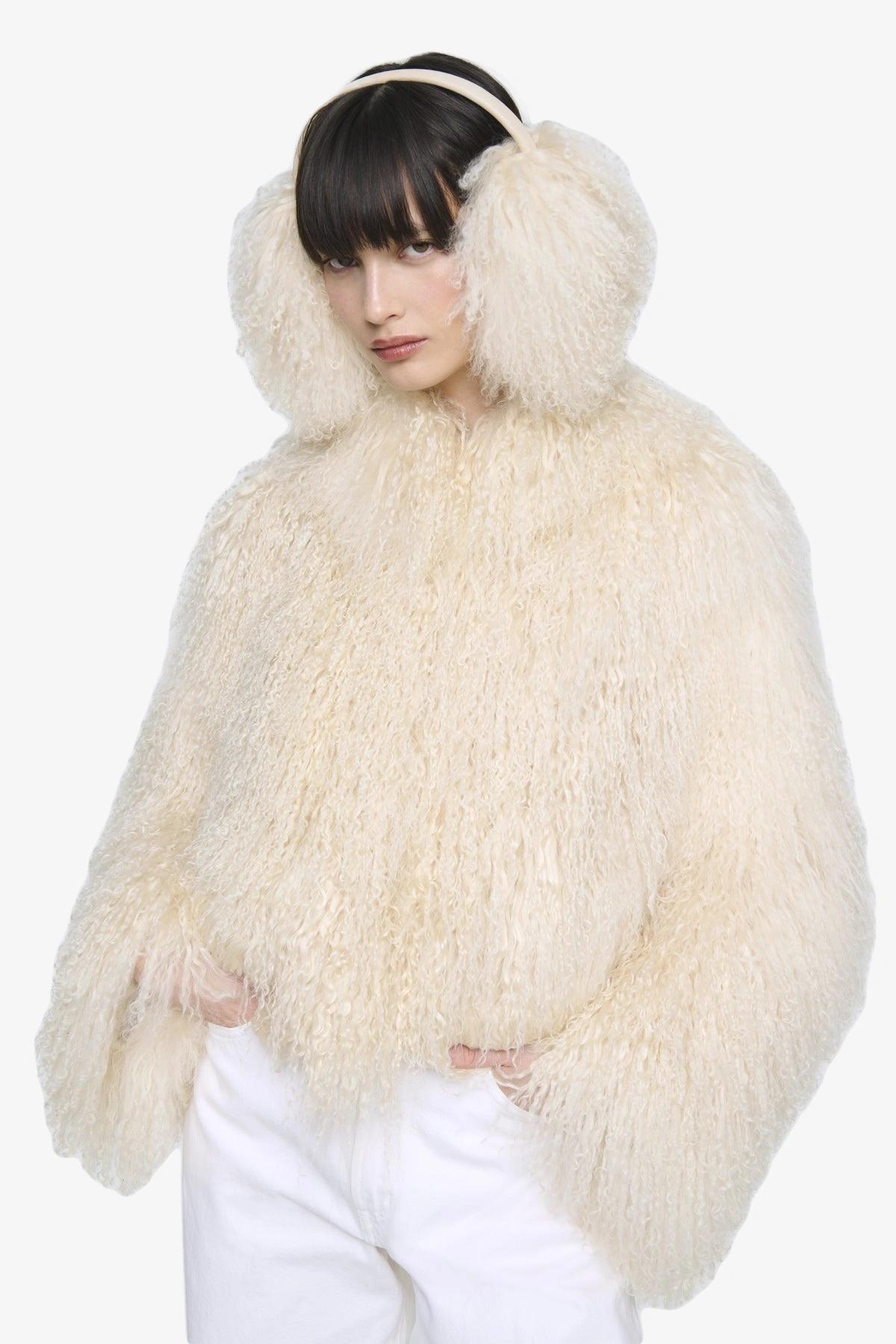 Mongolian Tan sheep earmuffs - WGLUVF