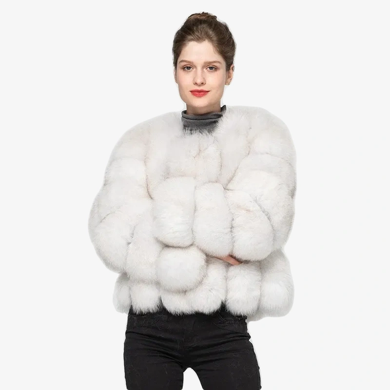 Vertical style of fox coat - WGLUVF