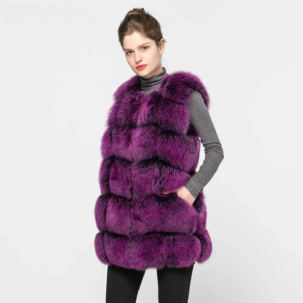 Women's Winter Warm Fur Vest Fashion Style Waistcoat - WGLUVF