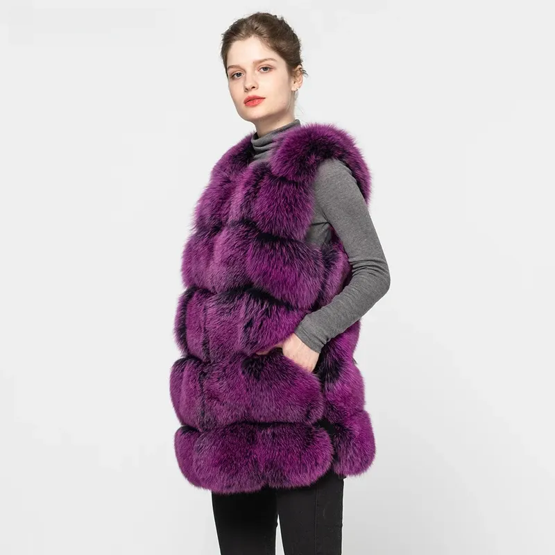 Women's Winter Warm Fur Vest Fashion Style Waistcoat - WGLUVF
